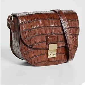 3.1 Phillip Lim Pashli Saddle Bag Chestnut Croc